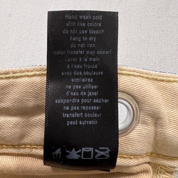 Rag & Bone Trompe L'Oeil Selvedge Cuff Grommet Jeans Size 24 - Picture 9 of 15